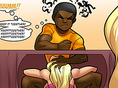 He's pumping my belly full -..