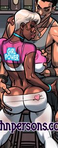 John Persons Black Girl Porn - Black girl power - Marty and Blue by The Pit at Black Cock Comics
